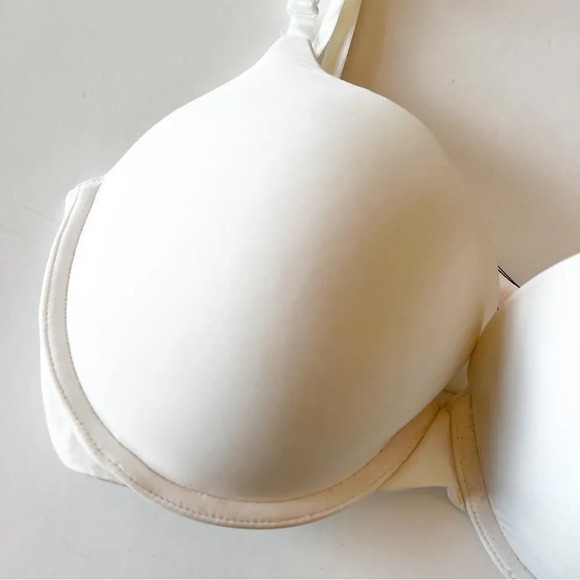 Victoria’s Secret T-shirt Bra Size 32DDD White Push-up Underwire Full Coverage - Picture 5 of 6
